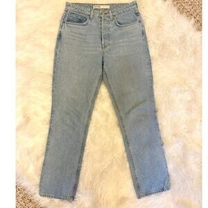 NWOT GRLFRND Karolina High Rise Straight Jeans Palomar Size 28